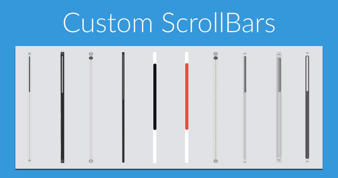 Custom Scroll Bar CSS with Gradient Effect